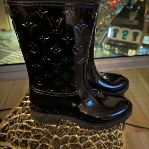 Louis Vuitton Black Rain Boots